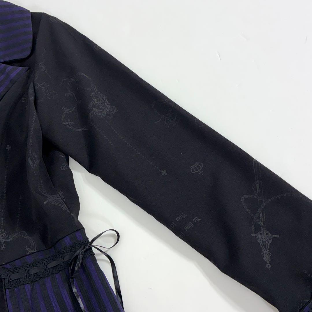 【希少美品】00s h.NAOTO FRILL ジャケット ストライプ y2k