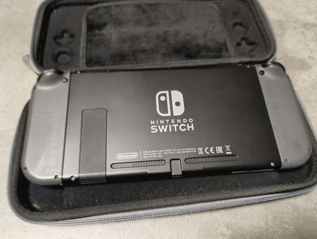 Nintendo Switch 本体 グレー 動作確認済 初期化済 ケース付き
