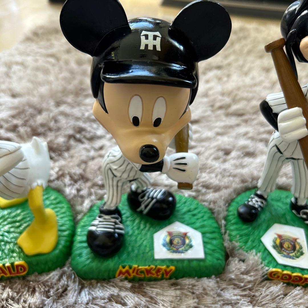 【お値下げ】激レア！2003年阪神タイガース優勝版　ディズニーボブルヘッド3体