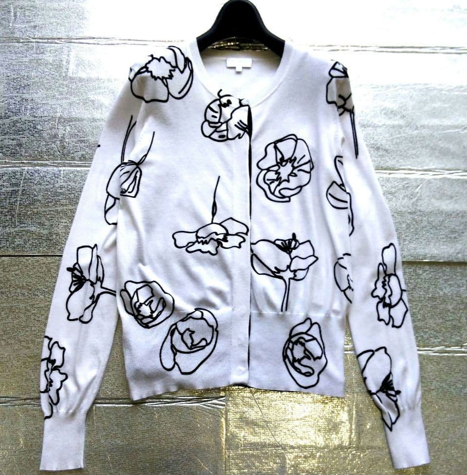 SCADA / エスカーダ　squarella　フローラル柄スナップカーディガン