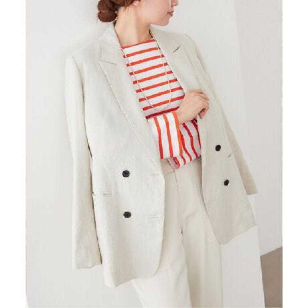 近年モデル☆イエナ LINEN COTTONストレッチジャケット