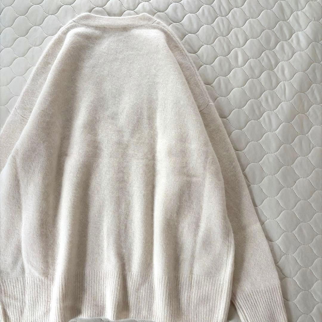 【新品タグ付】BEARDSLEY FOXウールカーディガン　ホワイト