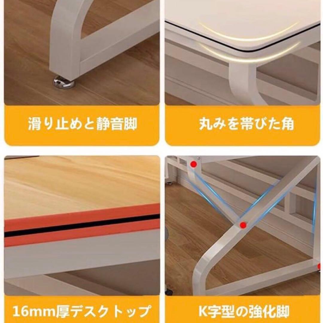 ⭐️耐久性に優れるK字型脚のナチュラルパソコンデスク80センチ