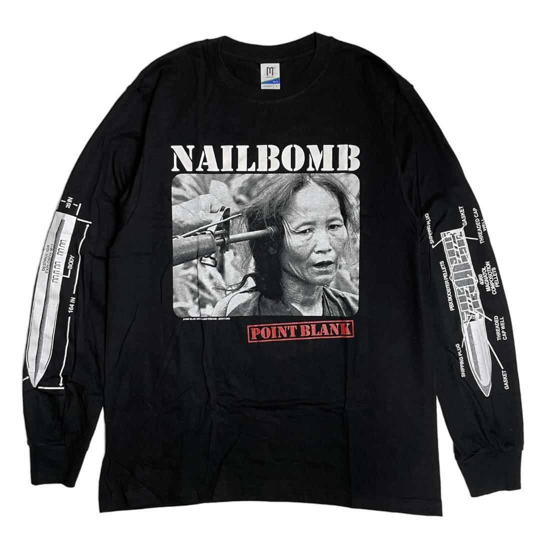 Nailbomb Lサイズ ロンT/長袖Tシャツ ブラック ネイルボム