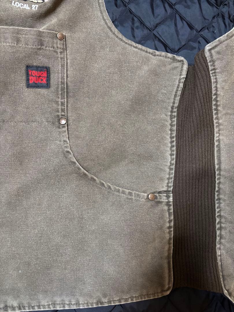 【希少カナダ製】TOUGH DUCK90sキルティングライナー付きダックベスト