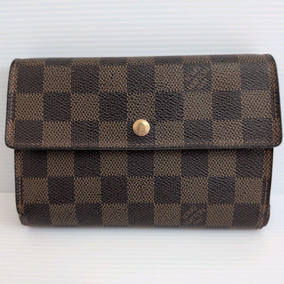 LOUIS VUITTON　ルイヴィトン　三つ折り財布　ダミエ　ポルトトレゾール