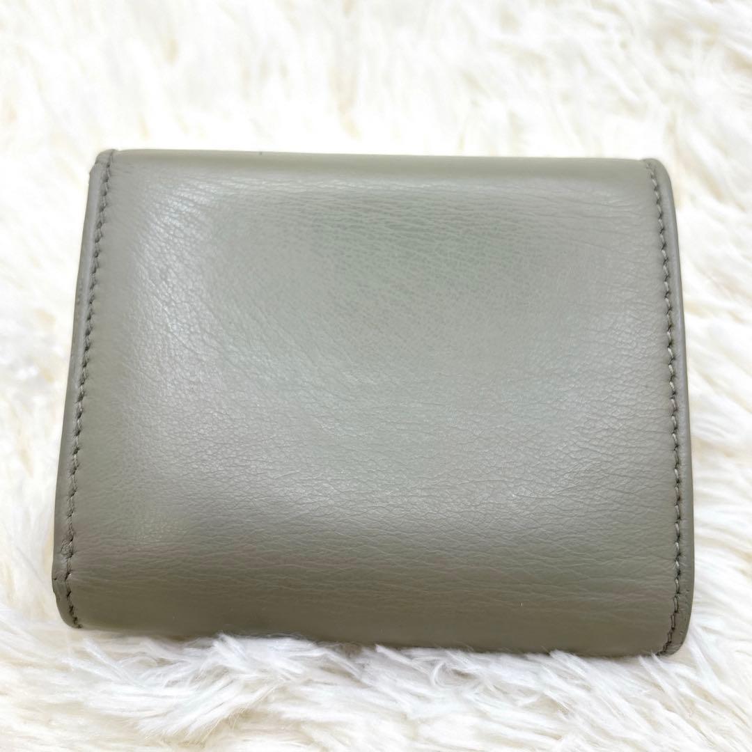 CELINE トリオンフ スモールフラップウォレット 三つ折り カーキ