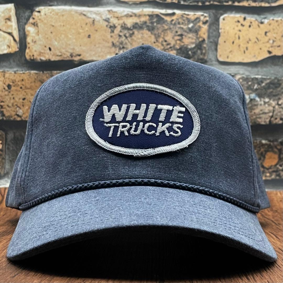 【ビンテージ】トラッカーキャップfartco 70sWHITE アメカジ