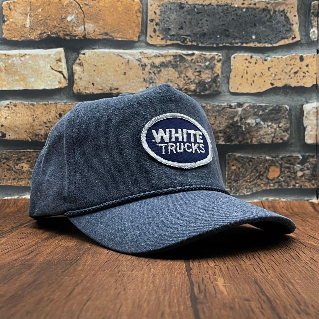 【ビンテージ】トラッカーキャップfartco 70sWHITE アメカジ