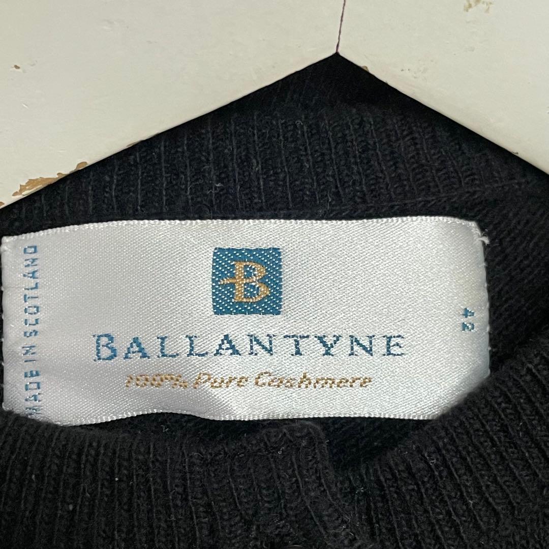 美品　BALLANTYNE バランタイン　カシミヤ　バラ刺繍 カーディガン