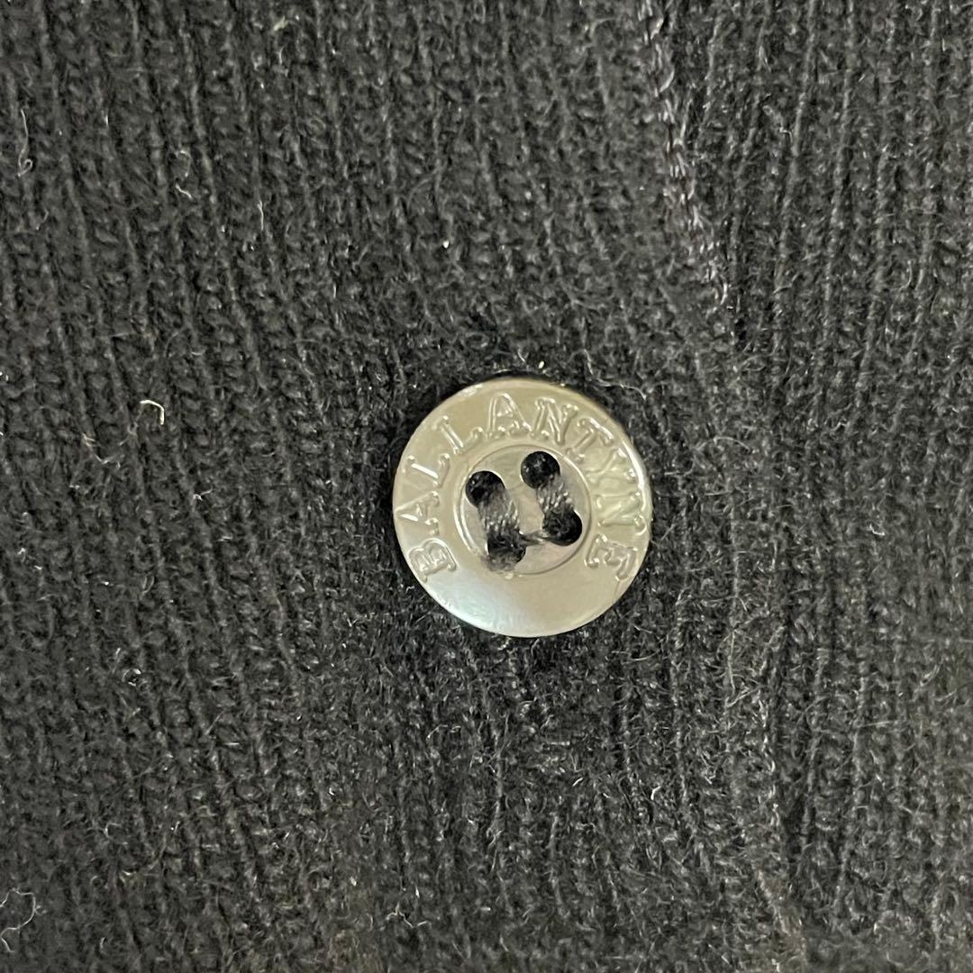 美品　BALLANTYNE バランタイン　カシミヤ　バラ刺繍 カーディガン