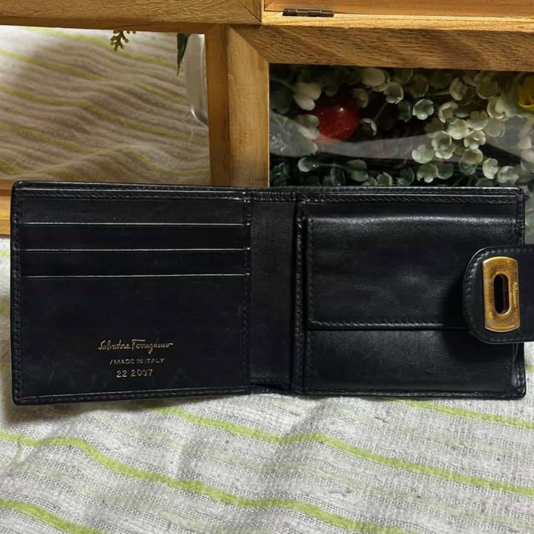 Salvatore Ferragamo ガンチーニ 二つ折り財布 ヴィンテージ