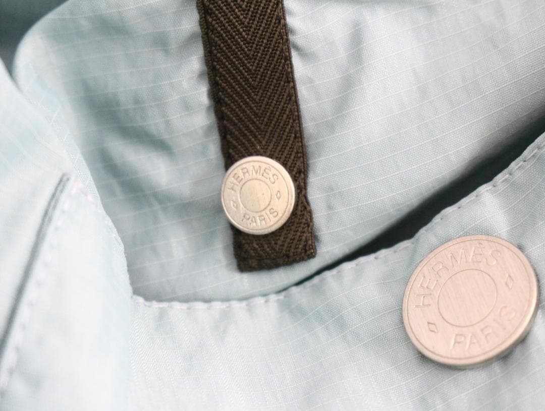 ◇美品 HERMES メンズ 裾ジップパンツ ミントグリーン