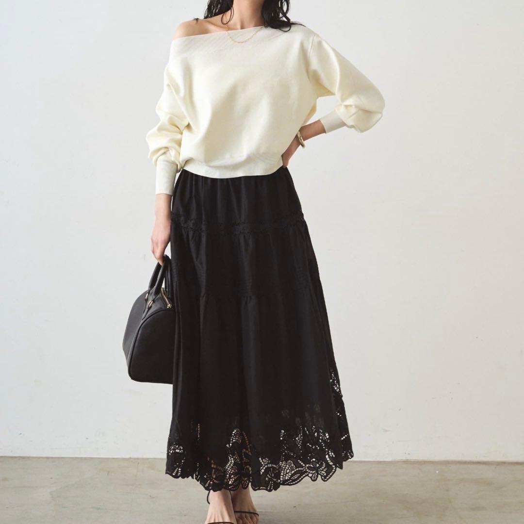 レースティアードスカート Loungedress 新品