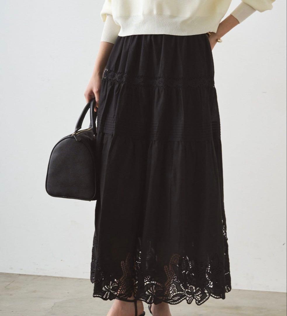 レースティアードスカート Loungedress 新品