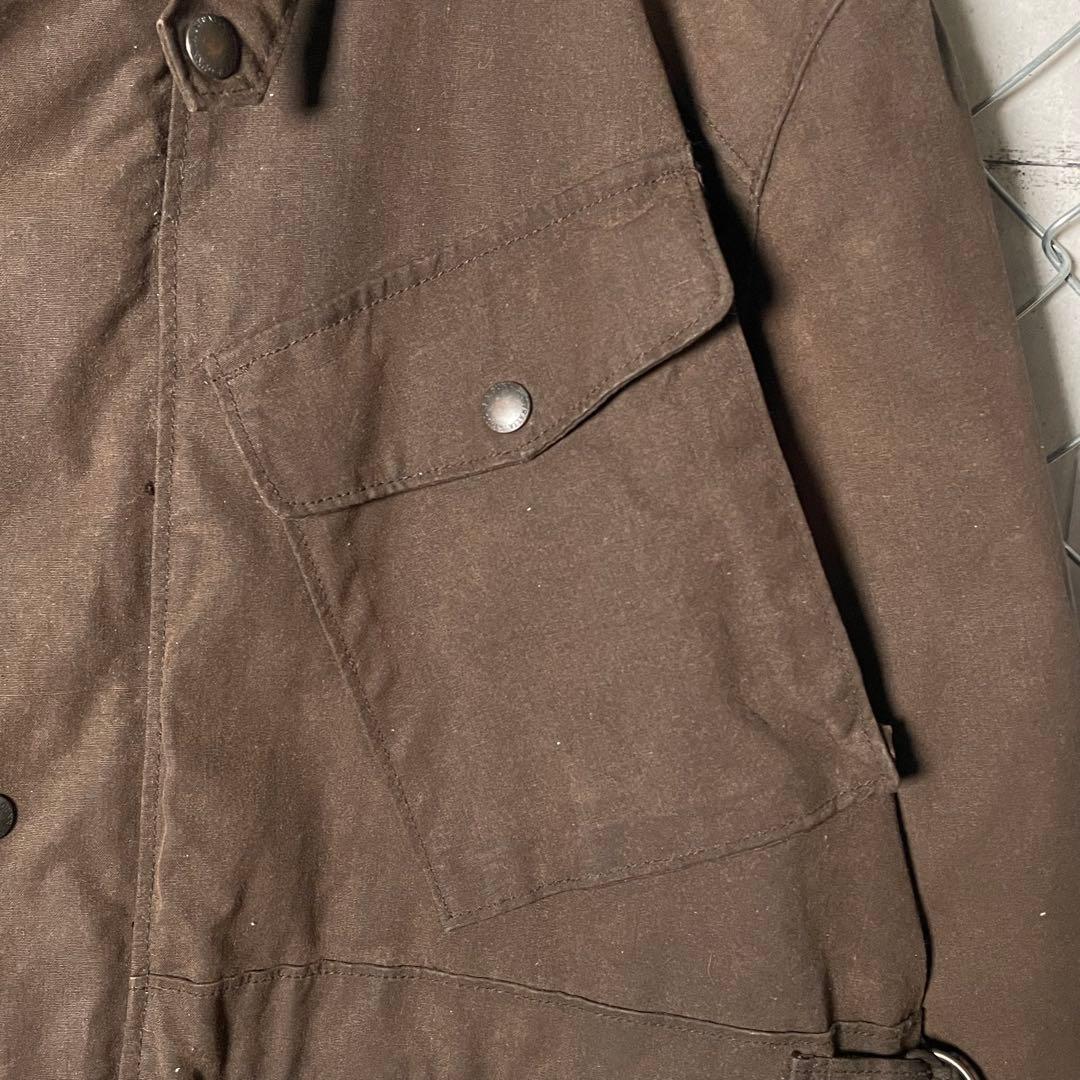 オーストラリア製 WHILLAS & GUNN オイルドジャケット 茶 M程