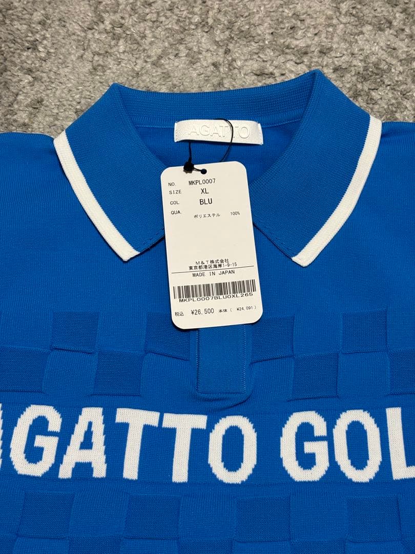 【新品タグ付】AGATTO GOLF アガットゴルフ ポロシャツ XL