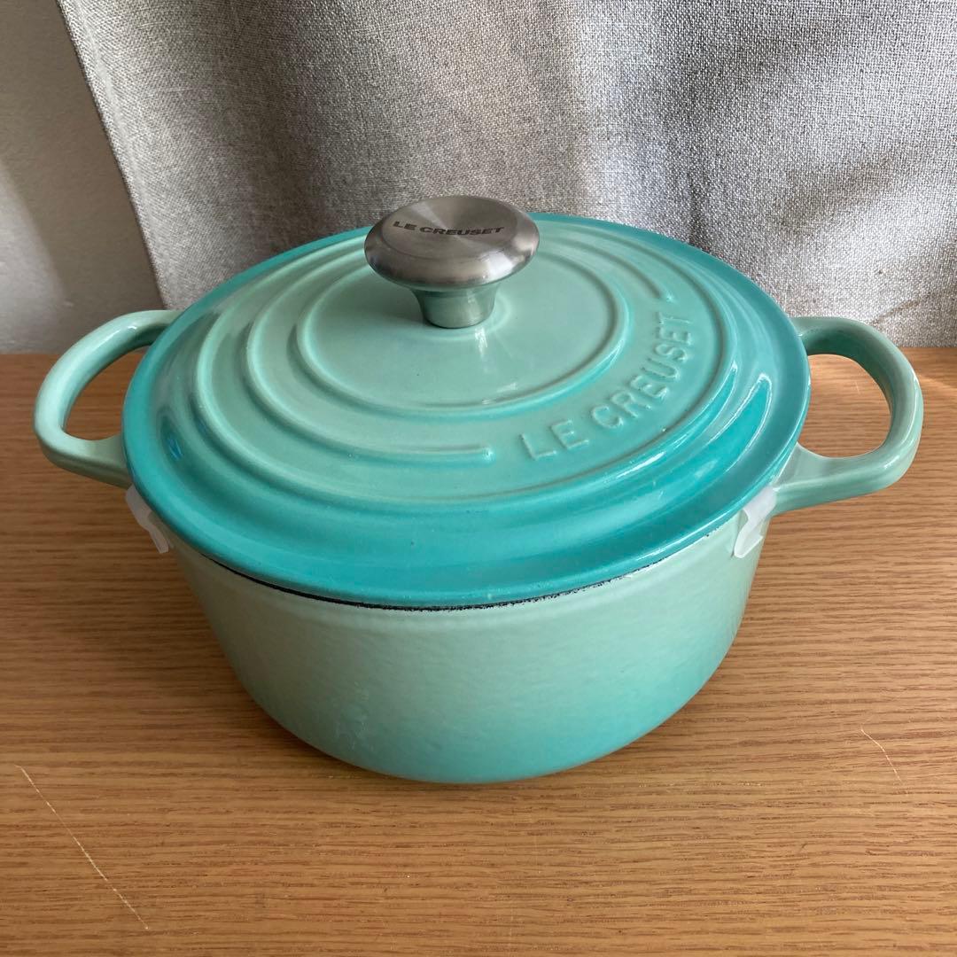 LE CREUSET 両手鍋 18cm クールミント
