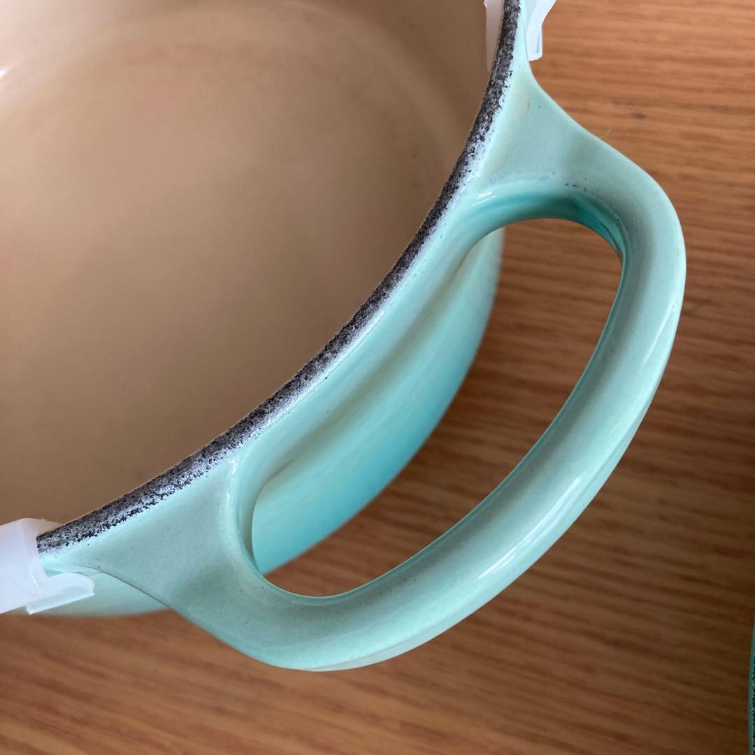 LE CREUSET 両手鍋 18cm クールミント