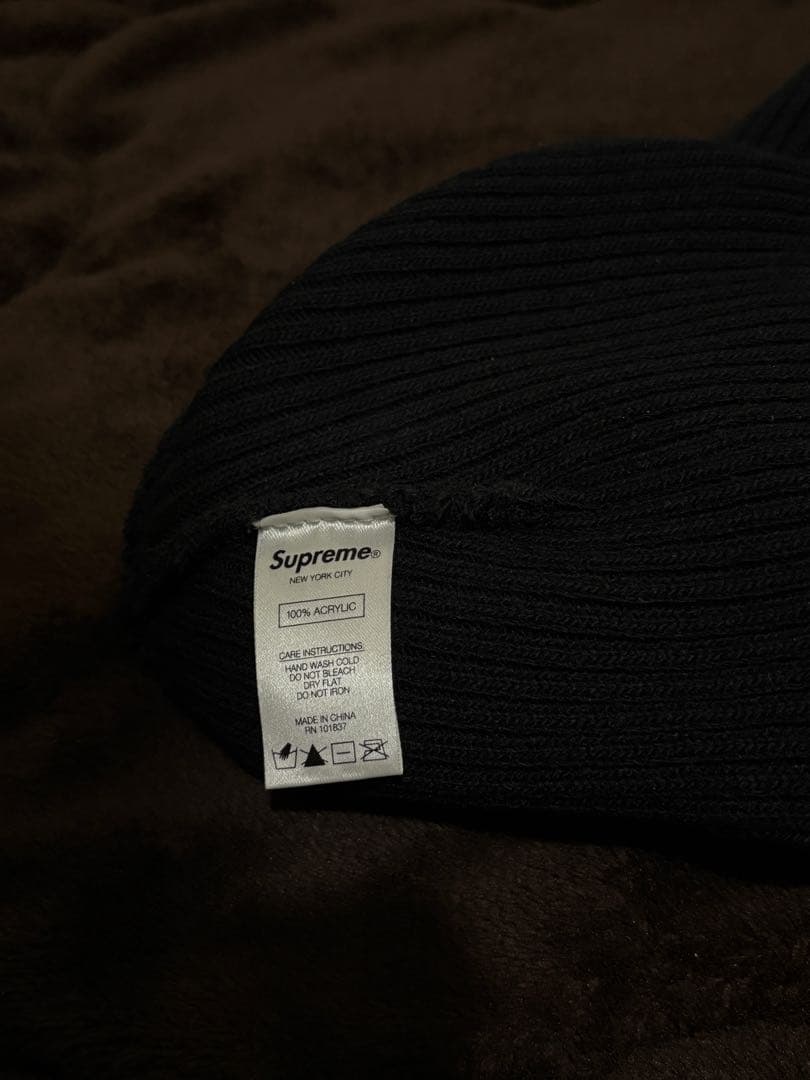 Supreme シュプリーム ニット帽 ビーニー ニットキャップ ブラック