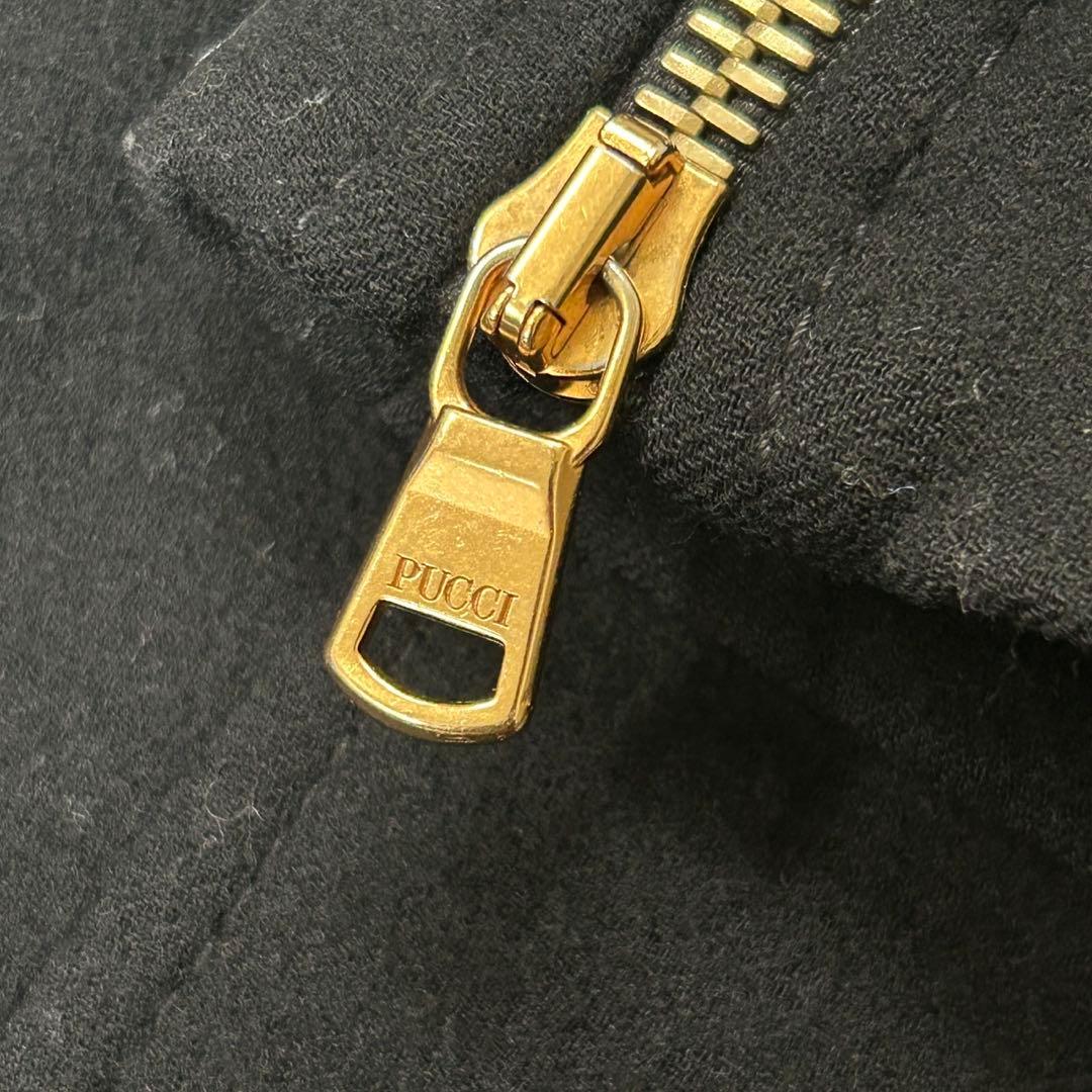 美品✨エミリオプッチ ウール リアルファーコート ベルト ブラック