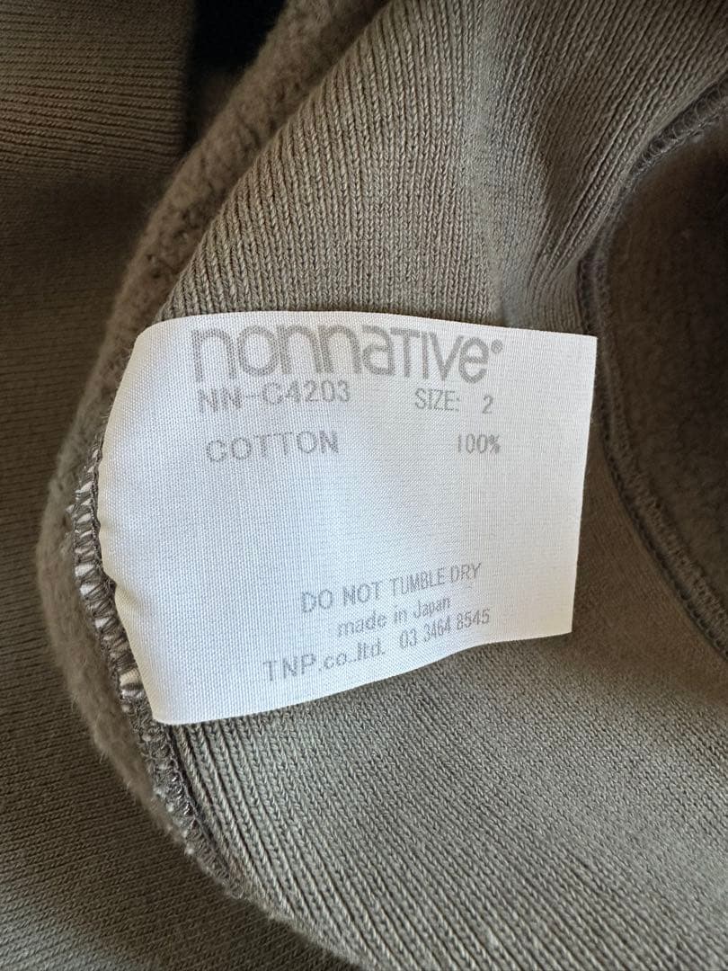 nonnative BLOUSON COTTON SWEAT スウェット