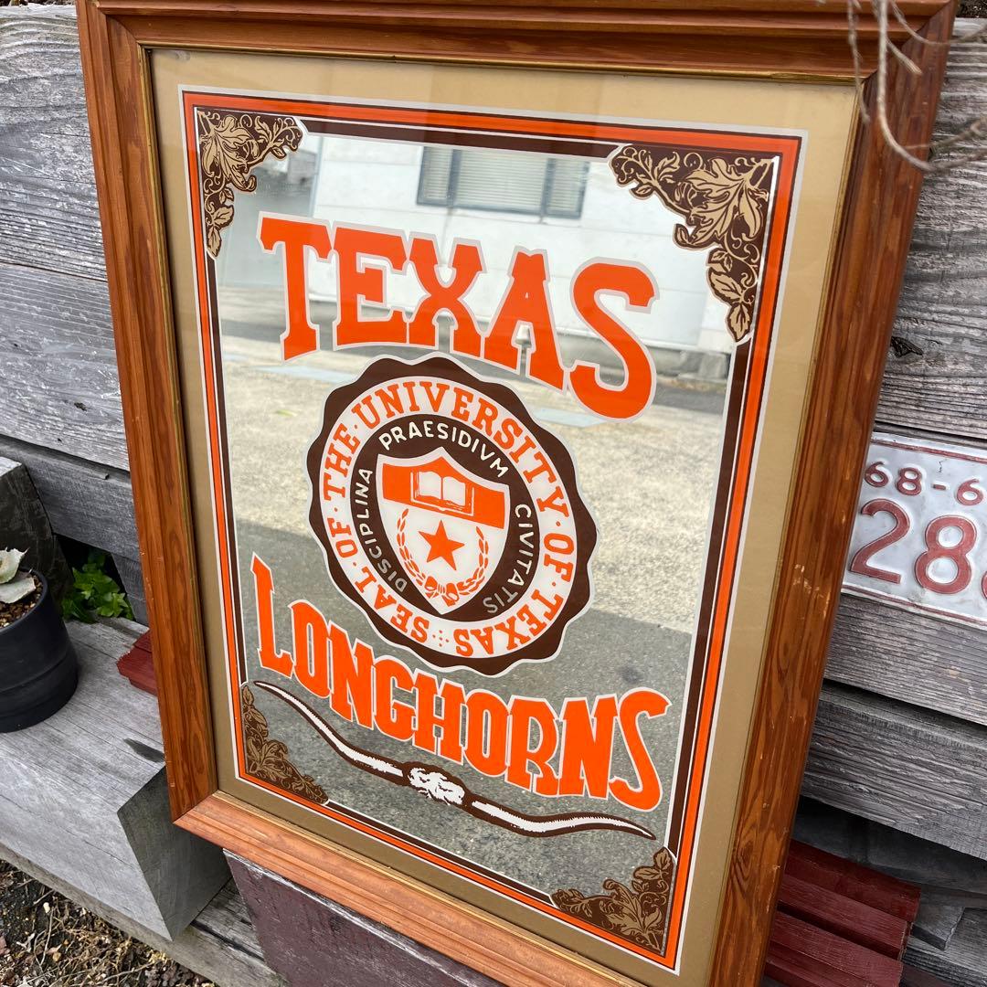 特大パブミラー　テキサス大学　texas longhorns カレッジ