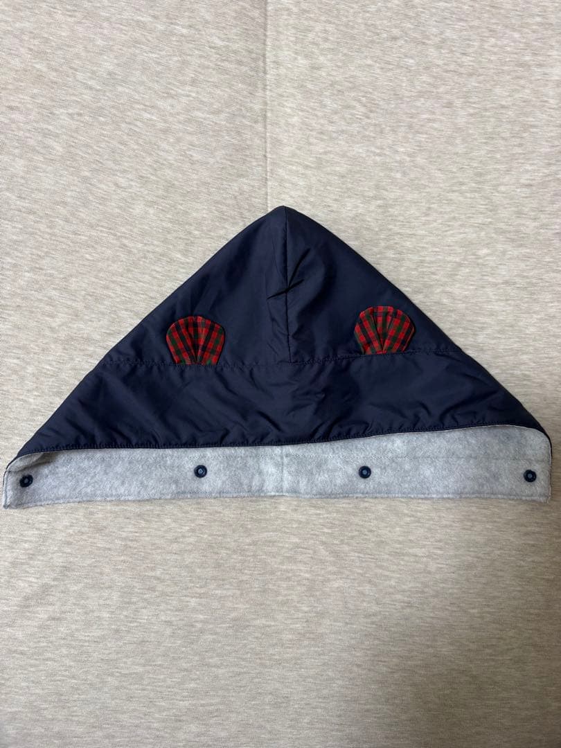 familiar ファミリア 3WAYブランケット ネイビー クマ刺繍付き