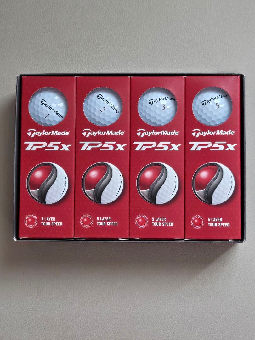 TaylorMade TP5x ゴルフボール 5レイヤー　2ダース