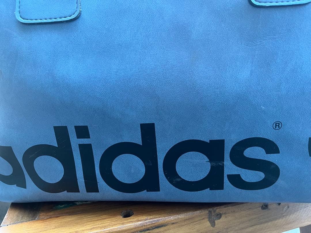 70's ヴィンテージ　ビンテージadidas ボストンバッグ ブルー