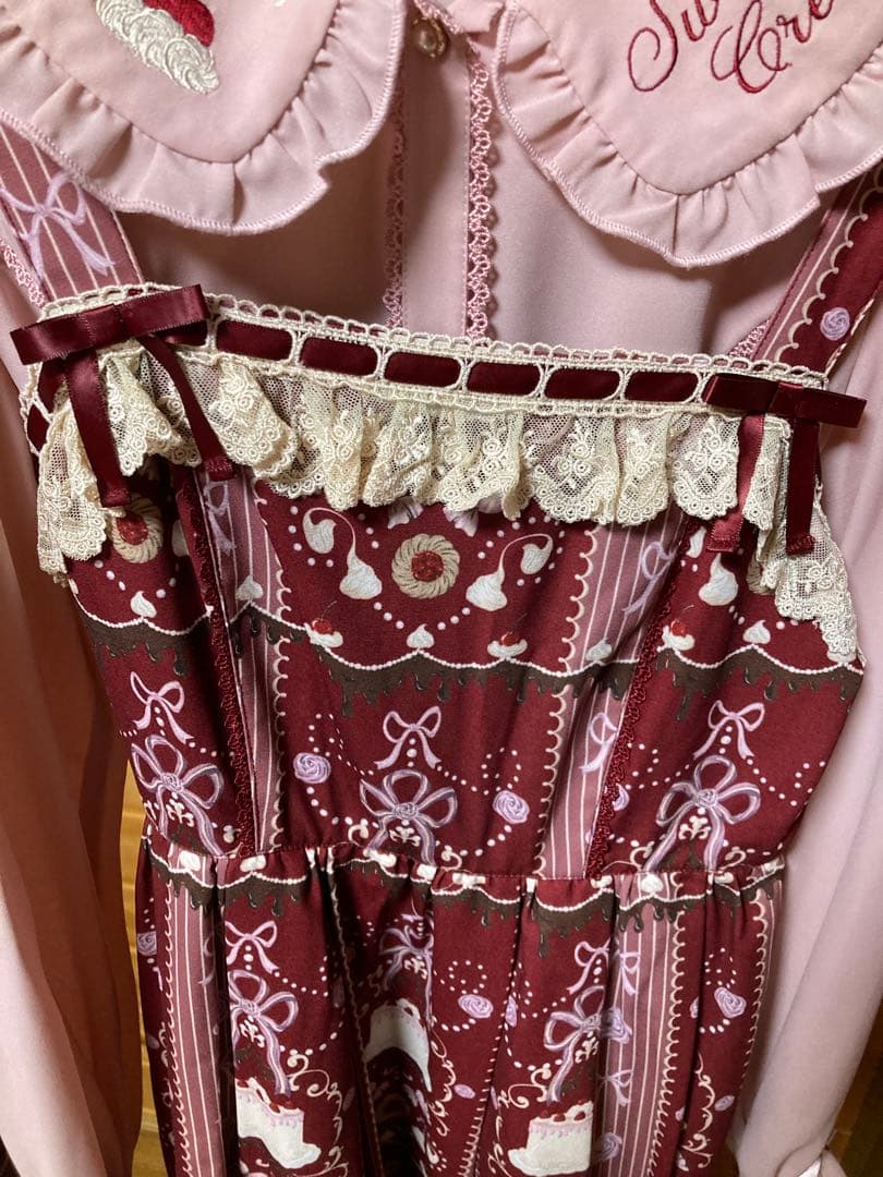 axes femme kawaii アクシーズファムカワイイ お菓子柄ジャンスカ