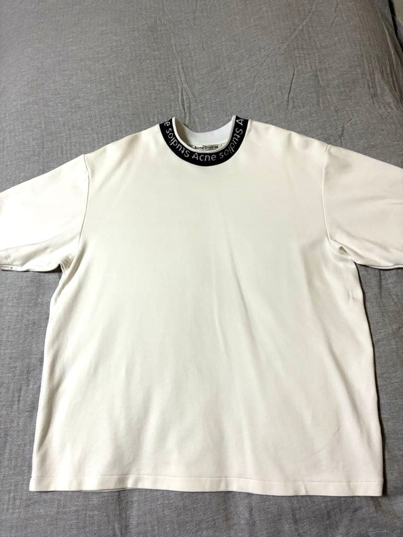 KURO　美品✨Acne Studios ロゴリブクルーネックＴ