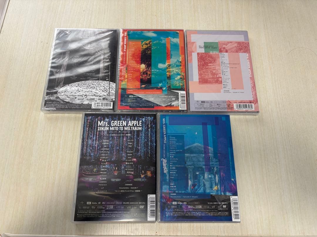 Mrs.GREEN APPLE 通常盤 DVD 5作品