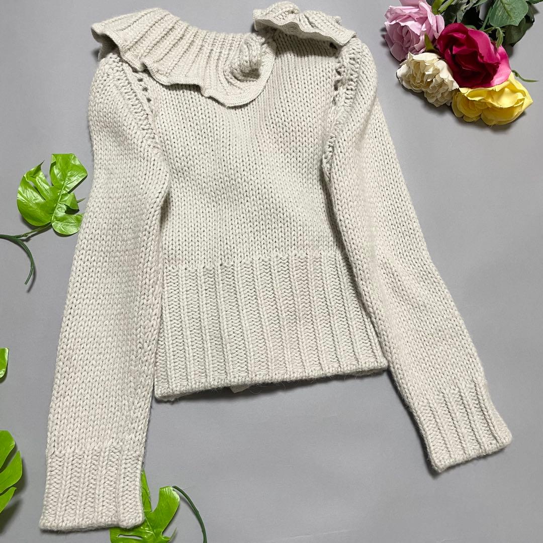 超希少✨エルマンノシェルヴィーノ カーディガン アルパカ モチーフ 花柄 グレー