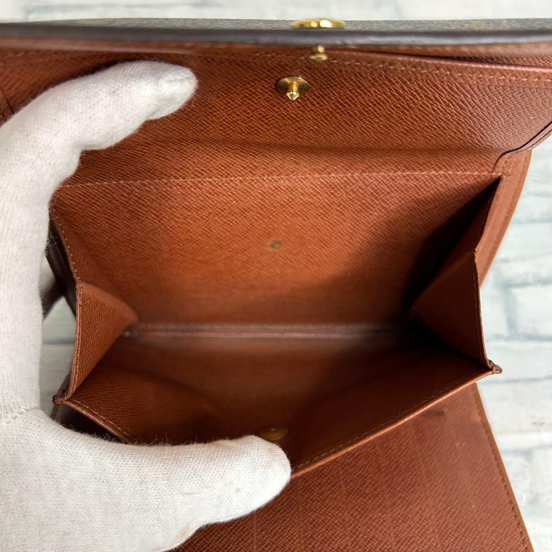 極上美品　60 ルイヴィトン三つ折り財布　モノグラム　in8