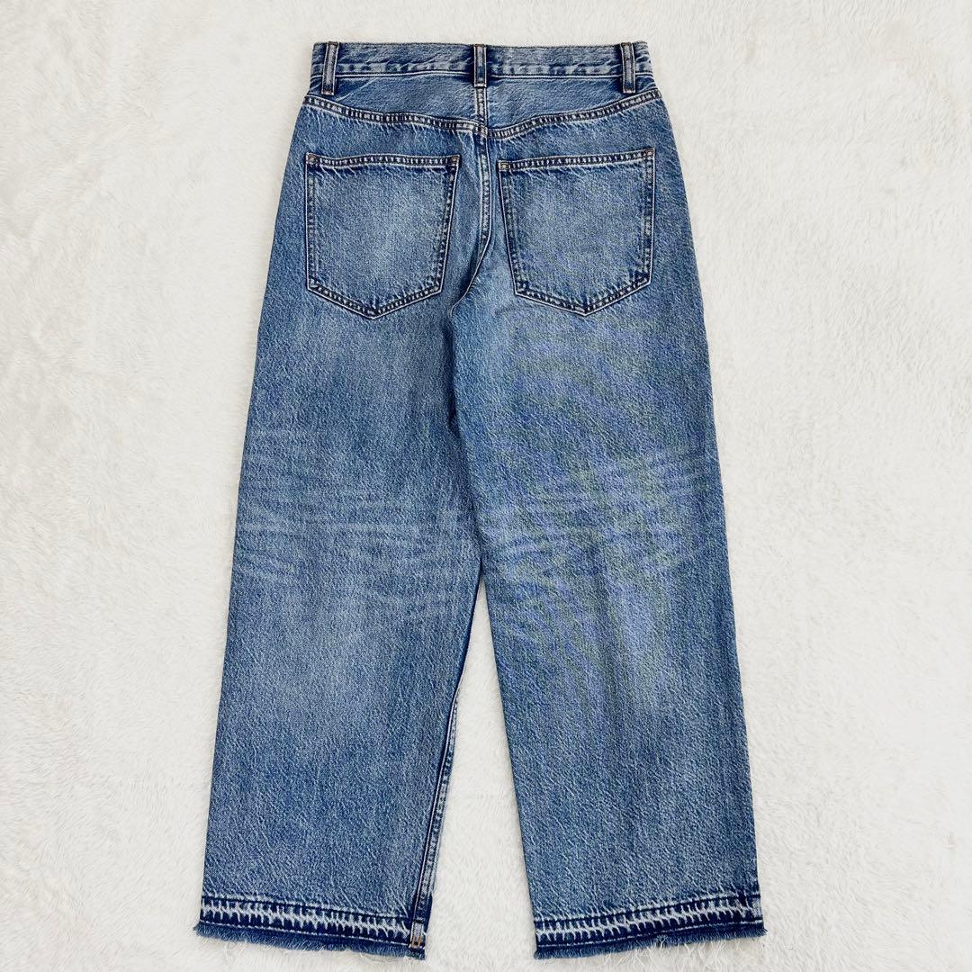 新品✨Theory セオリー 23SS ワイドストレートデニム ブルー 24