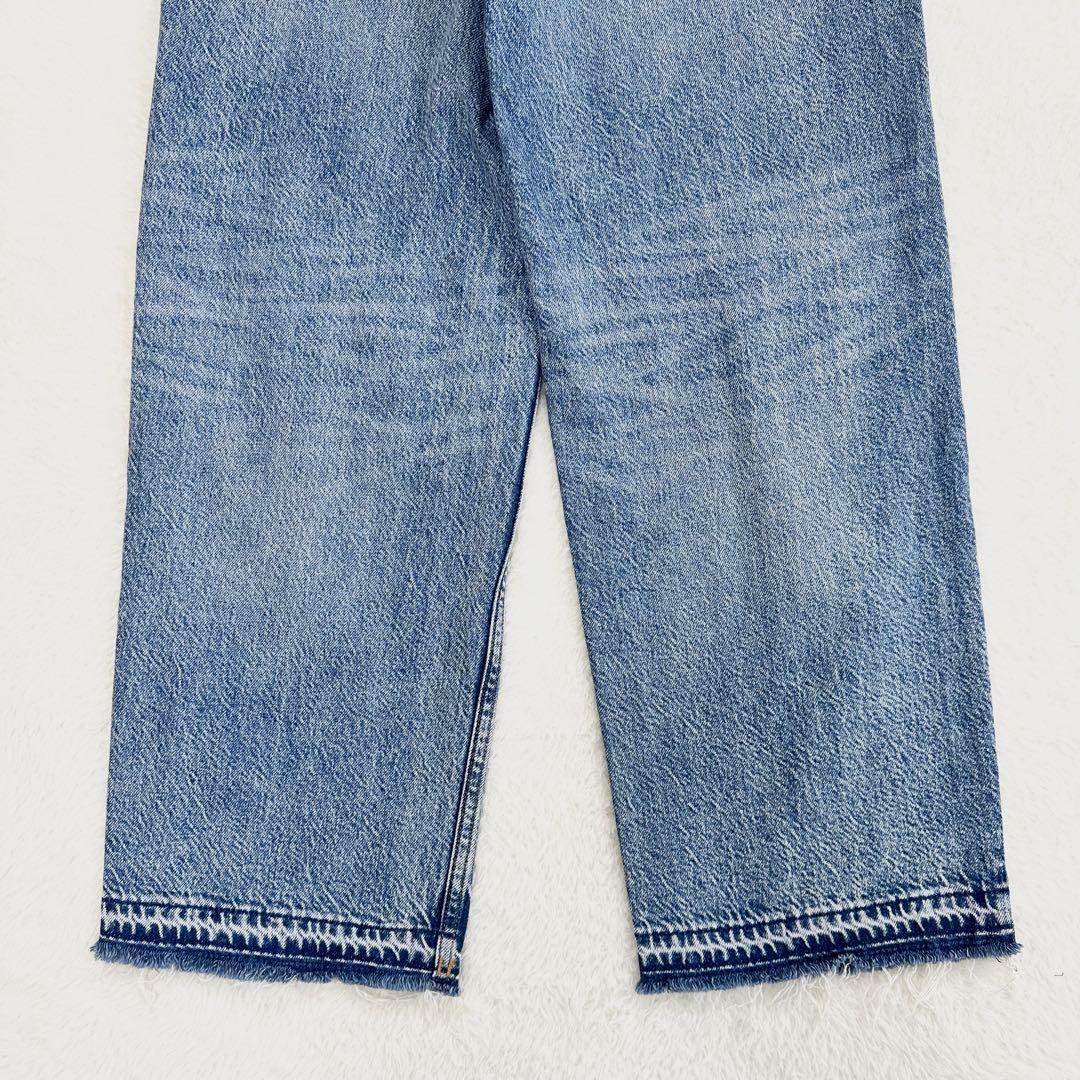 新品✨Theory セオリー 23SS ワイドストレートデニム ブルー 24
