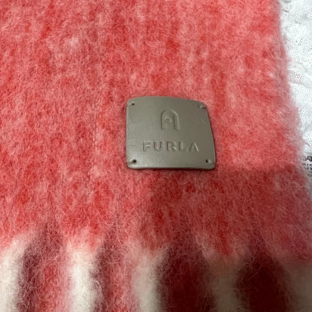 新品タグ付き FURLA フルラ アルパカ混 シャギーマフラー