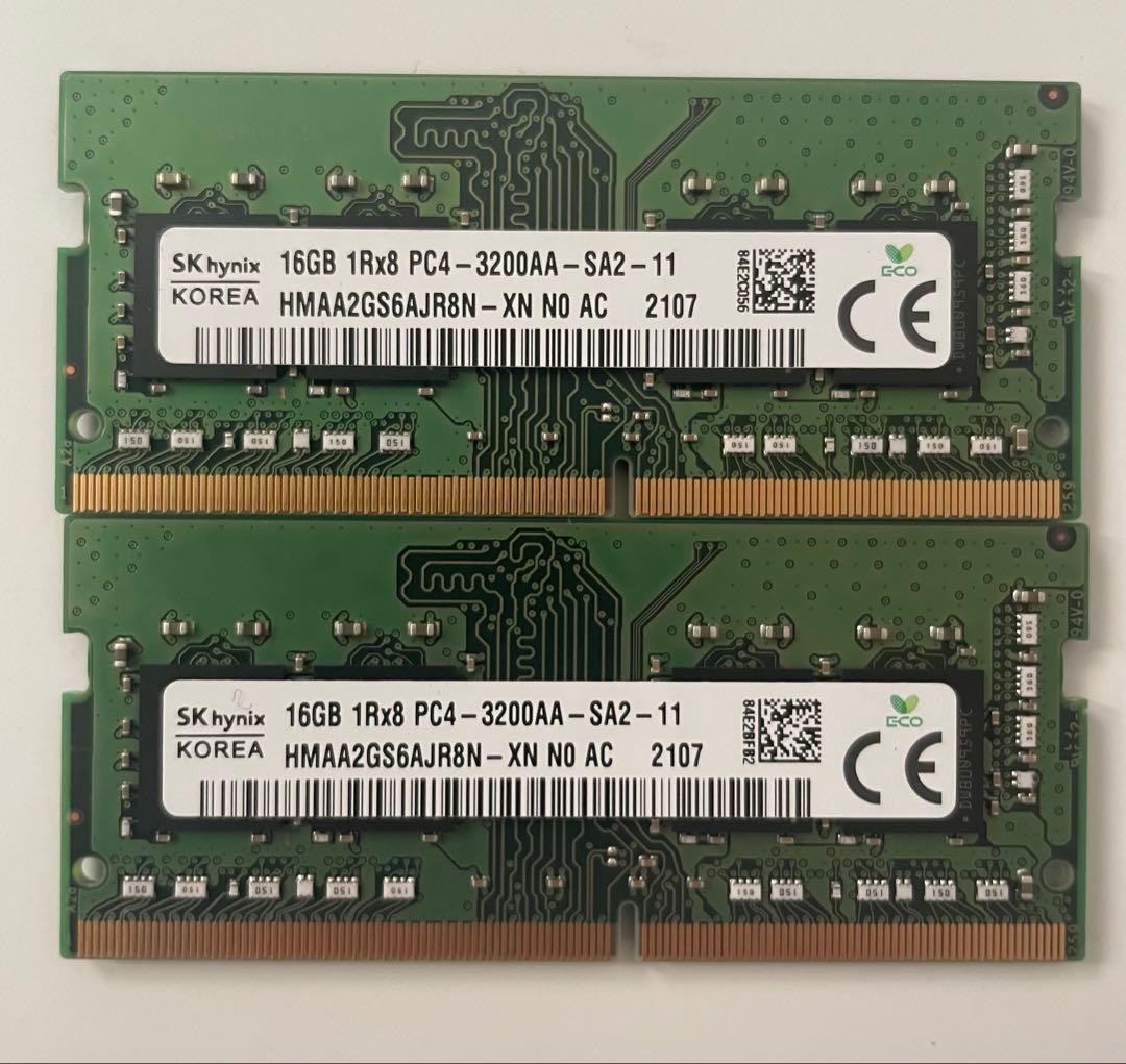 メモリー SAMSUNG (16GBx2) PC4 - 3200AA 32GB