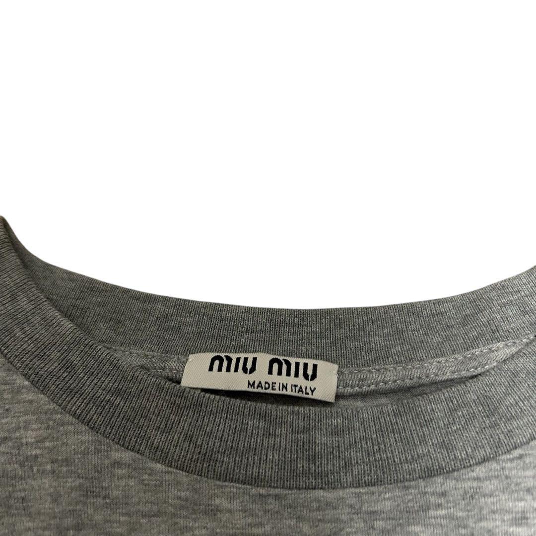 MIUMIU 猫 キャット ビーズ デザイン Tee Tシャツ