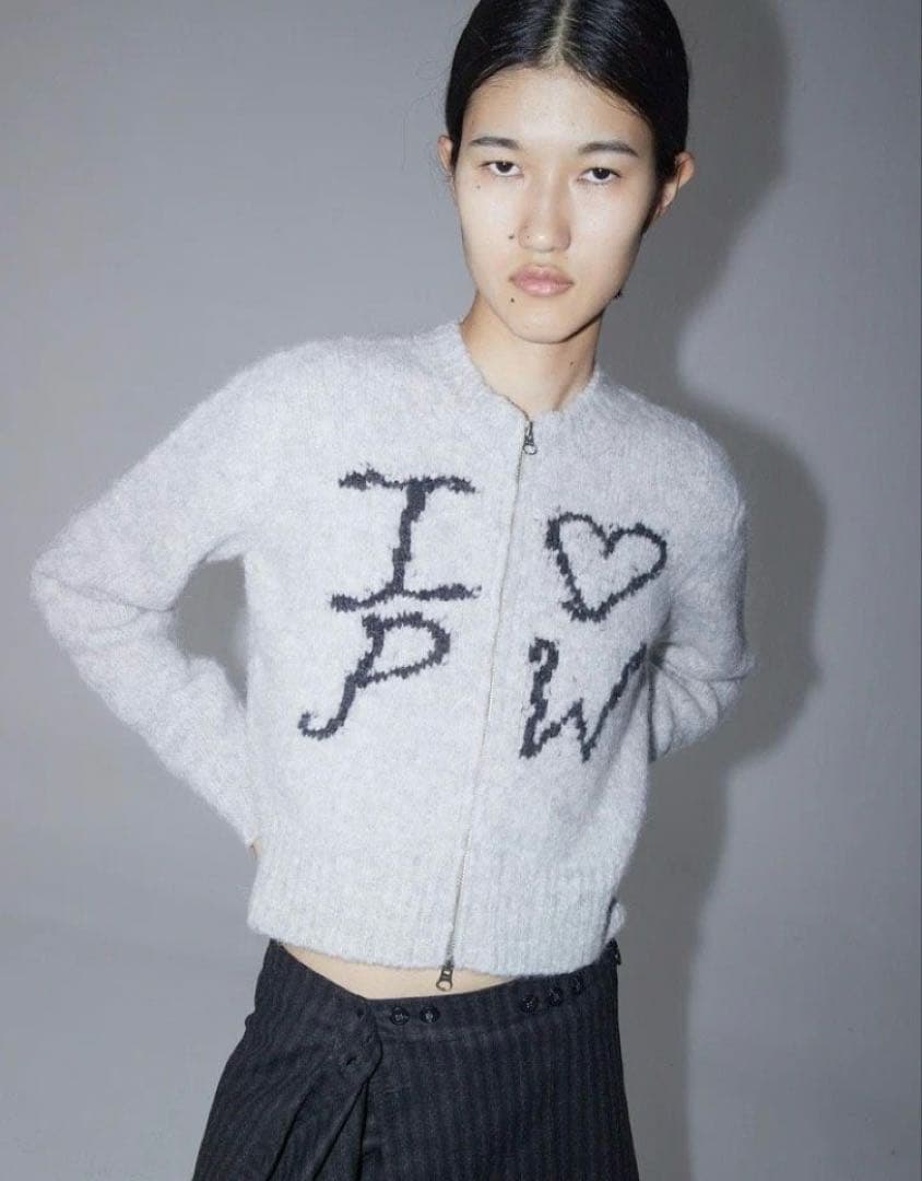 Paloma wool I ♥ PW ニットカーディガン グレー