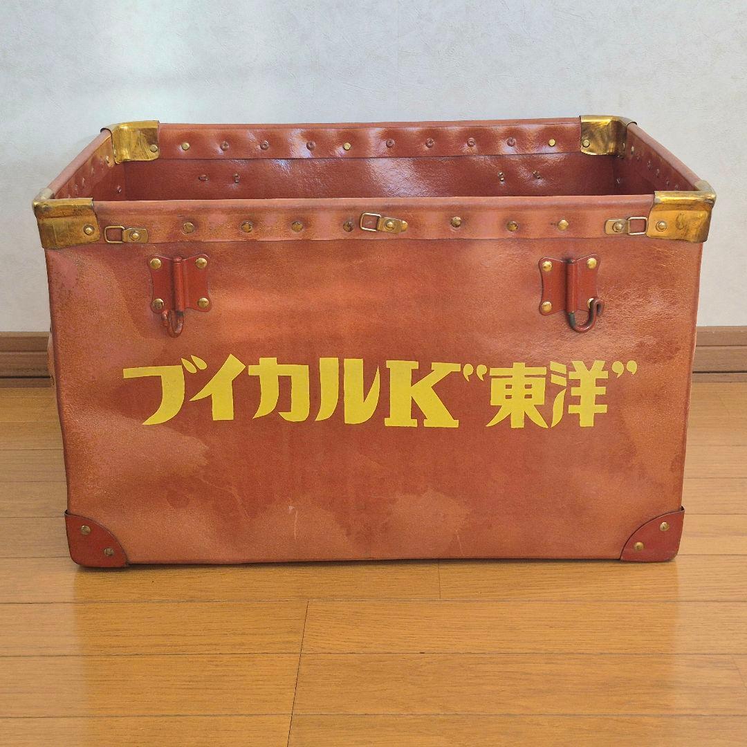 ボテ箱　ロイコマイシン　ブイカルK東洋　49×35×29cm　レトロアンティーク
