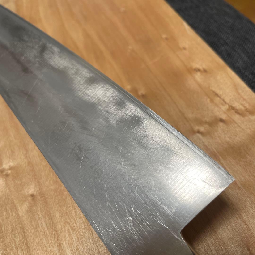 ラ*ム様 藤寅作コバルト合金鋼割込牛刀　尺