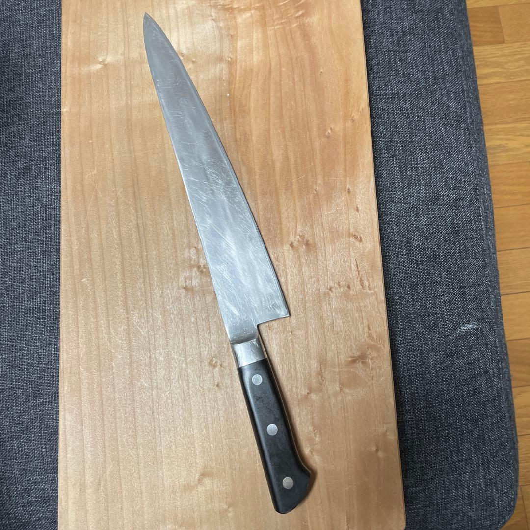 ラ*ム様 藤寅作コバルト合金鋼割込牛刀　尺