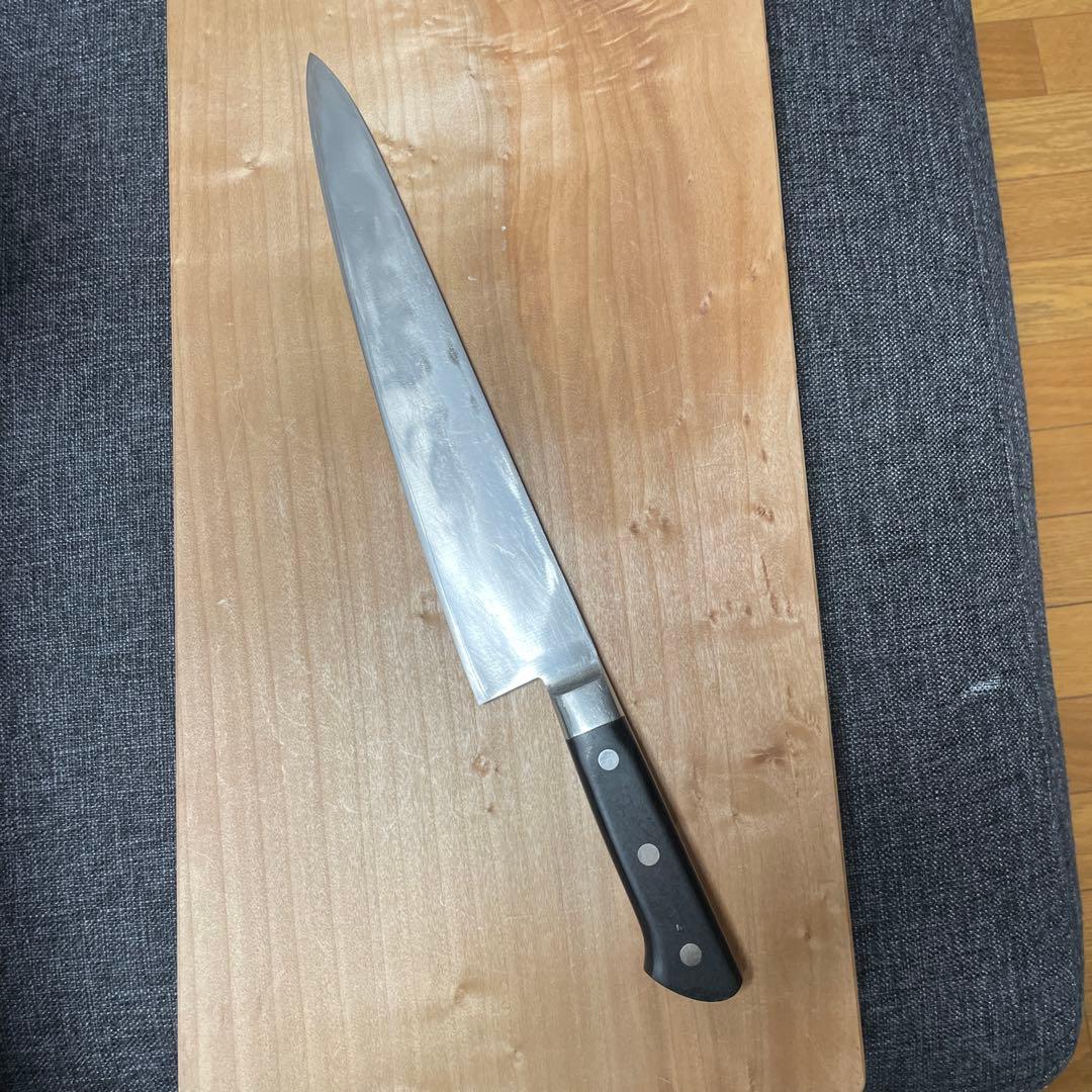 ラ*ム様 藤寅作コバルト合金鋼割込牛刀　尺