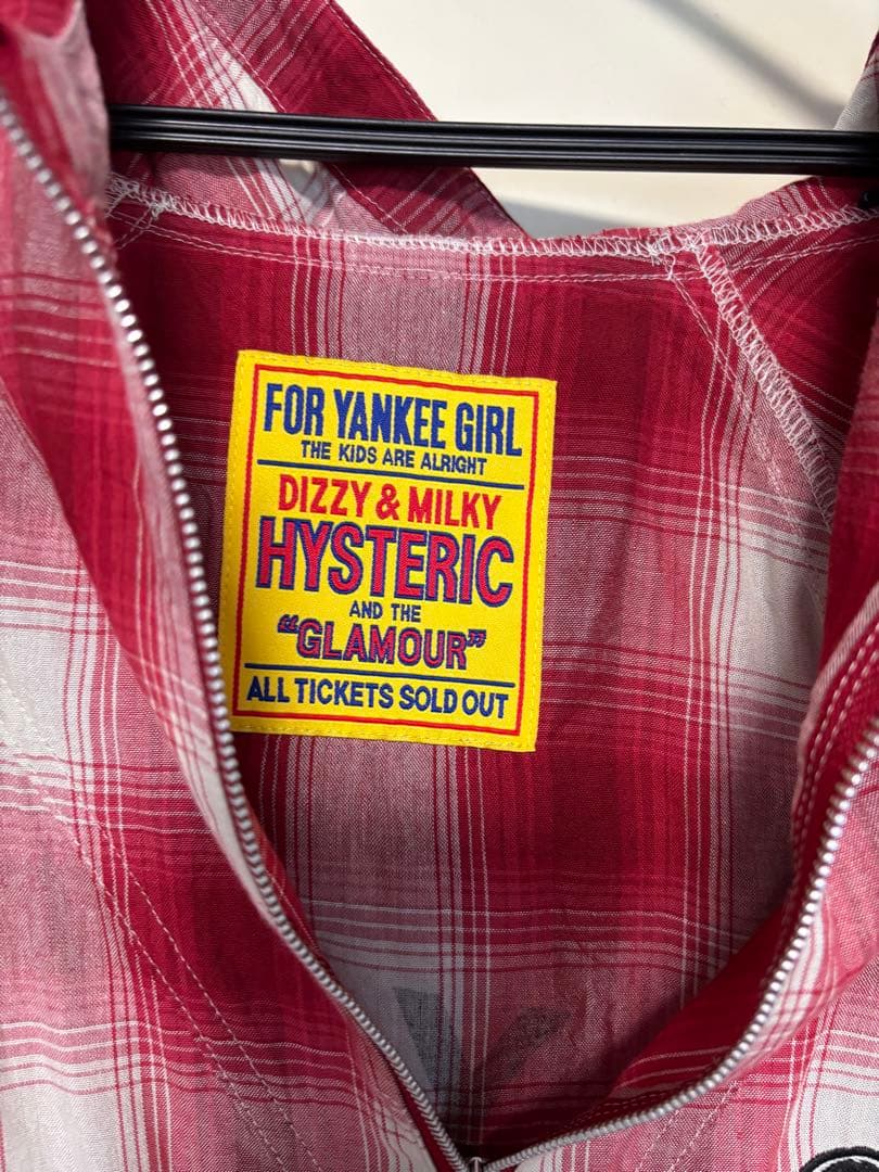 HYSTERIC GLAMOUR フード付きチェックシャツ