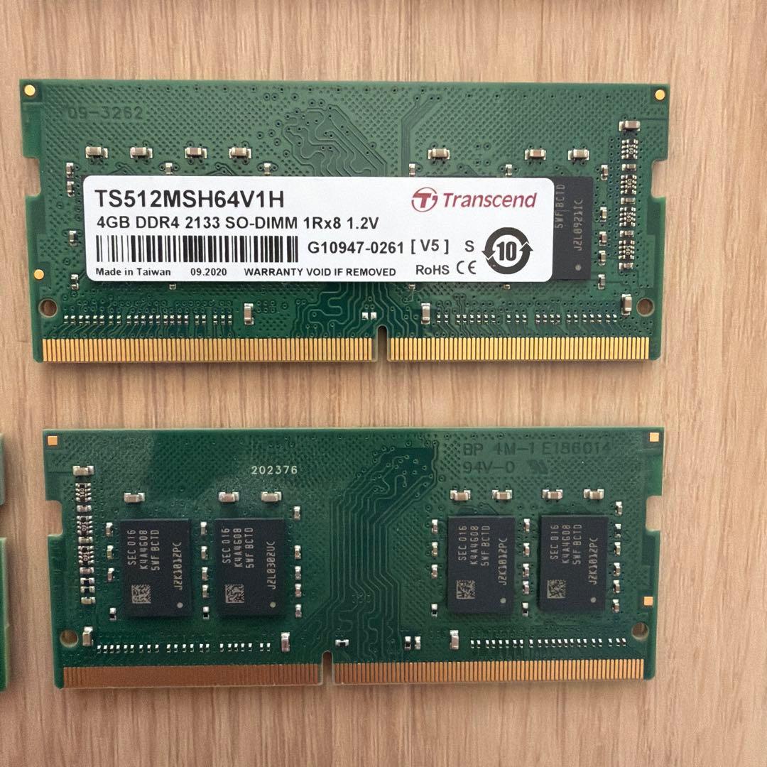 ノートPCメモリ4GB TS512MSH64V1H ９枚セット
