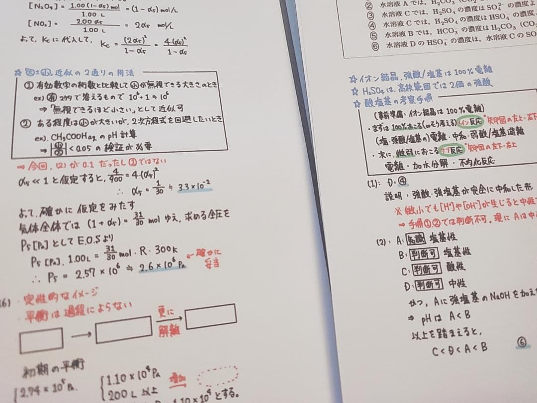 鉄緑会　最新版　高3化学発展講座発展例題　問題板書セット　寺田先生　駿台　河合塾