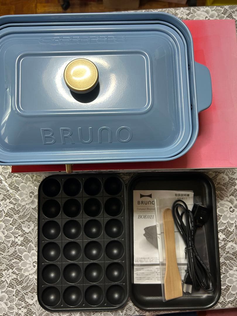 新品　BRUNO ホットプレート BOE021 アッシュブルー