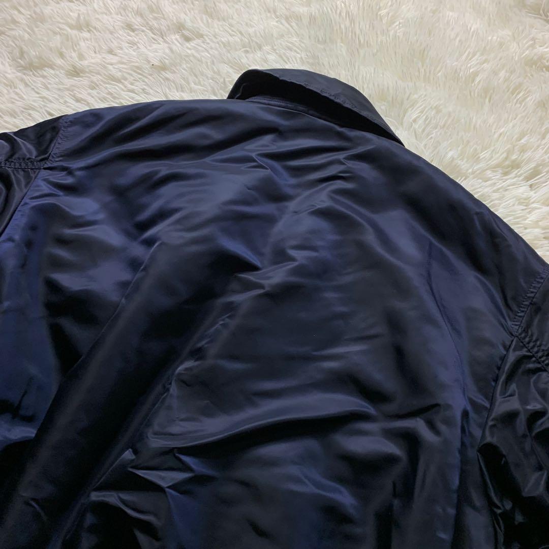 美品■アルファインダストリース フライトジャケット CWU-45ネイビー XL